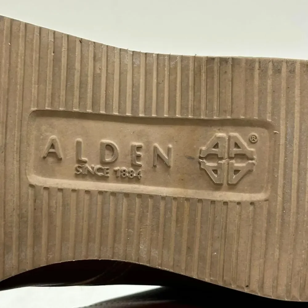 EUC Alden 306 Brown Calfskin Plain Toe Boot CDI Last Made in USA 10.5 AA/B